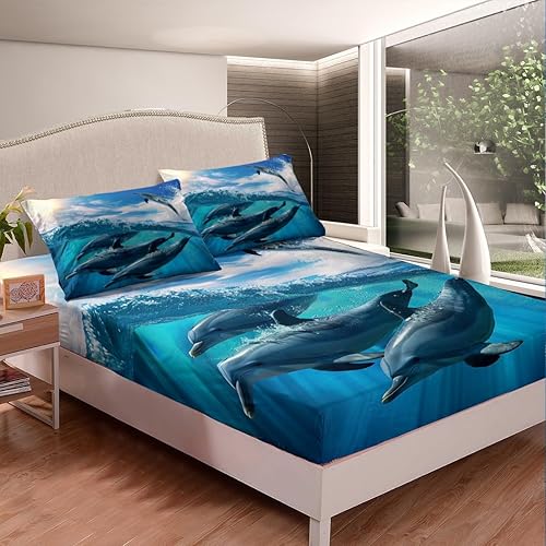 Miniatura 9 de Castle Fairy Juego de sábanas bajeras de elefante 3D, tamaño Queen, juego de ropa de cama familiar de elefantes, animales africanos, funda de cama