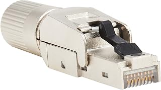 Tripp Lite Cat8 RJ45 STP Field-Termination Plug, Class 1, 568A/568B, 110 IDC to RJ45 Male, Terminates Without Special Tools, PoE++ Compatible, TAA Compliant, (N233-SHC8-1)
