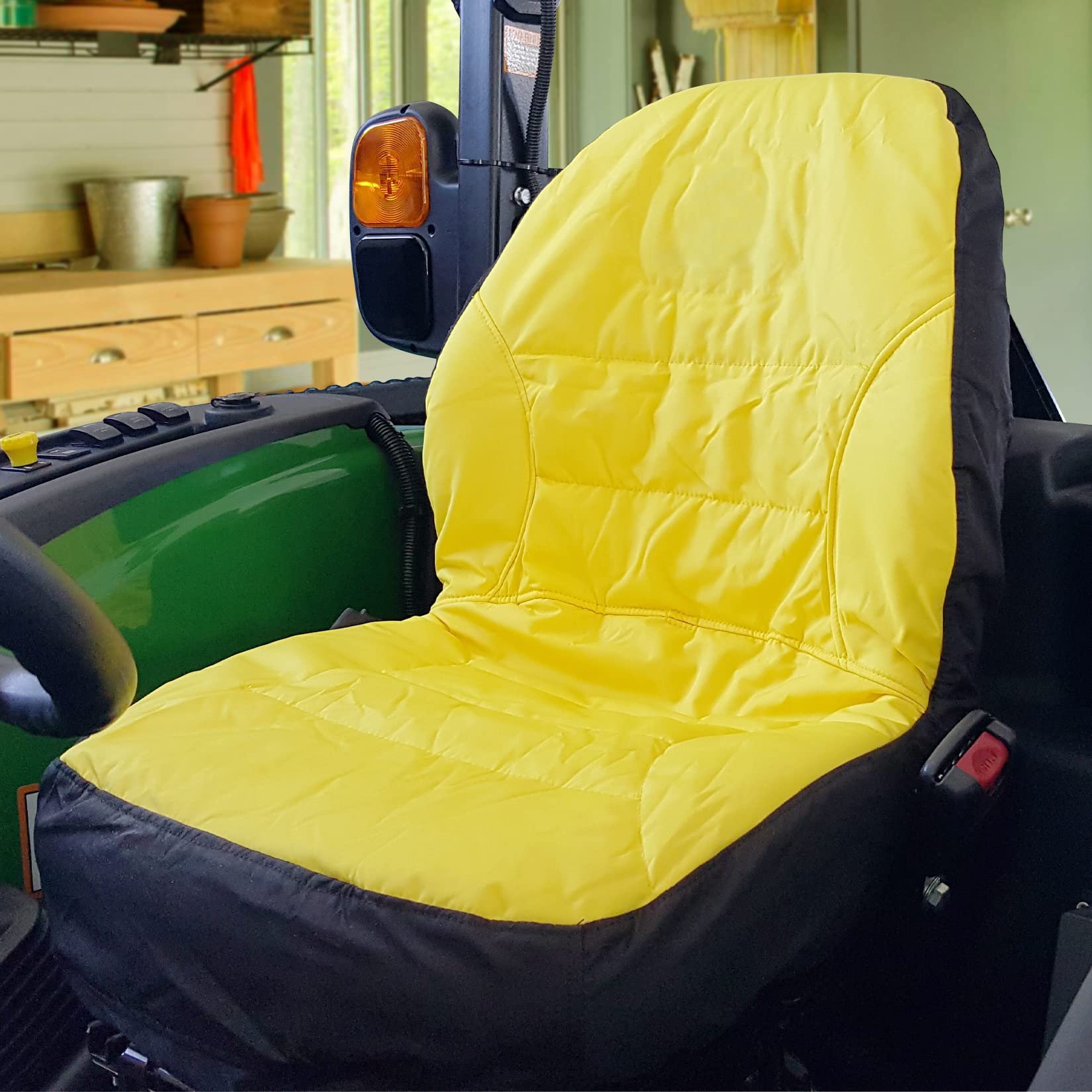 LP95233 Grande Housse de siège de Tracteur compacte Compatible avec John Deere + liste complète des modèles dans la Description