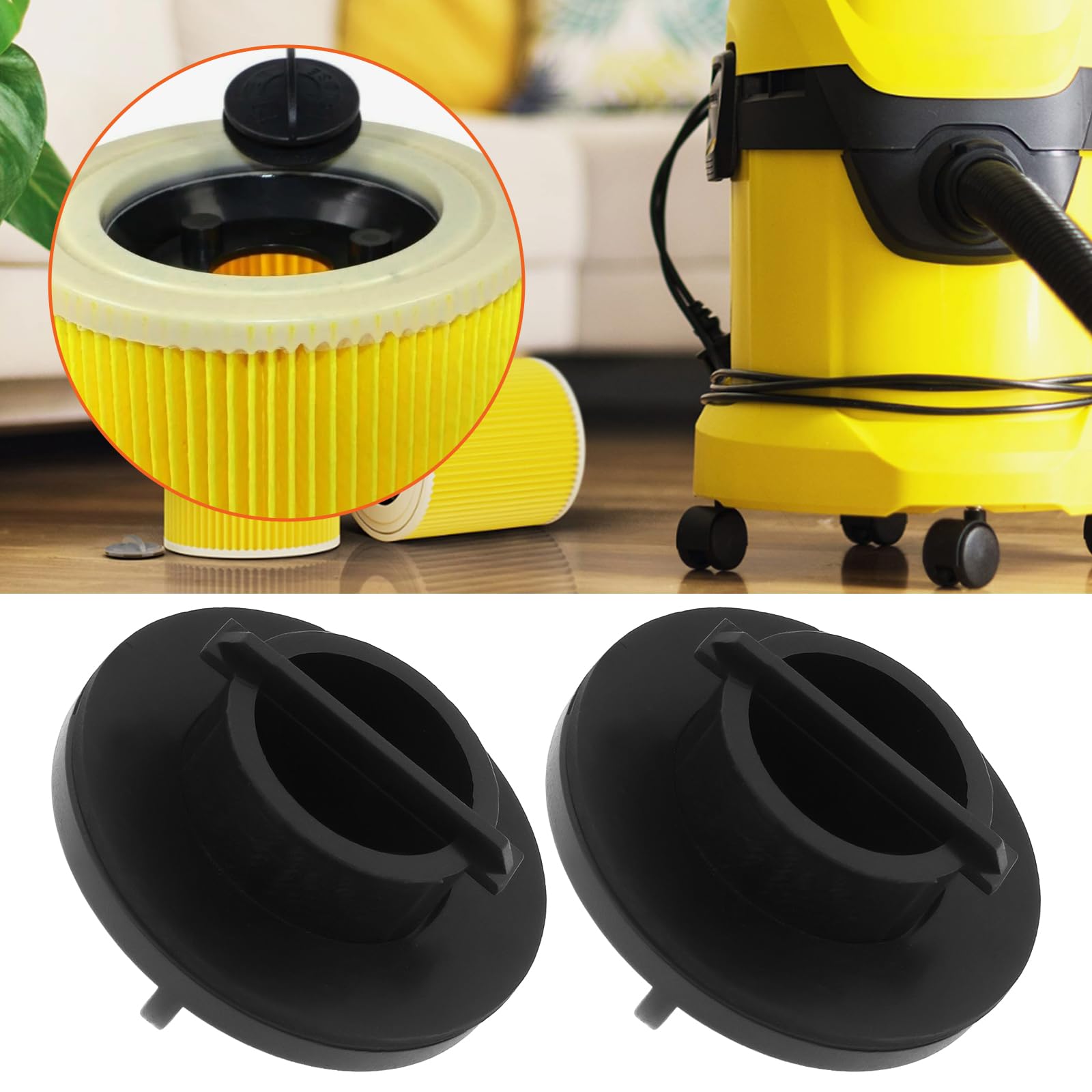 Sartek Filtro A Cartuccia Copatibile Con Aspirapolvere Kärcher A 2204 WD2 WD3 V2 V3 WD2 - Foto 4