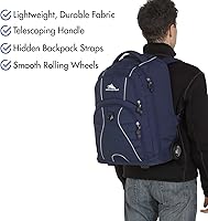 Vista 2 de High Sierra Freewheel mochila con ruedas para laptop, Azul marino), 53991-3404