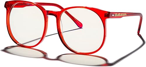 BluBlocker Lentes de computadora con bloqueo de luz azul Red McGill Bloquea el 673 de la luz azul y el 100 de los rayos UVA y UVB retro género