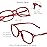 VisionGlobal Blue Light Blocking Glasses for Women, Anti Eyestrain, Computer Reading, TV Glasses, Stylish Square Frame, Anti Glare(Red,+4.75 Magnification)