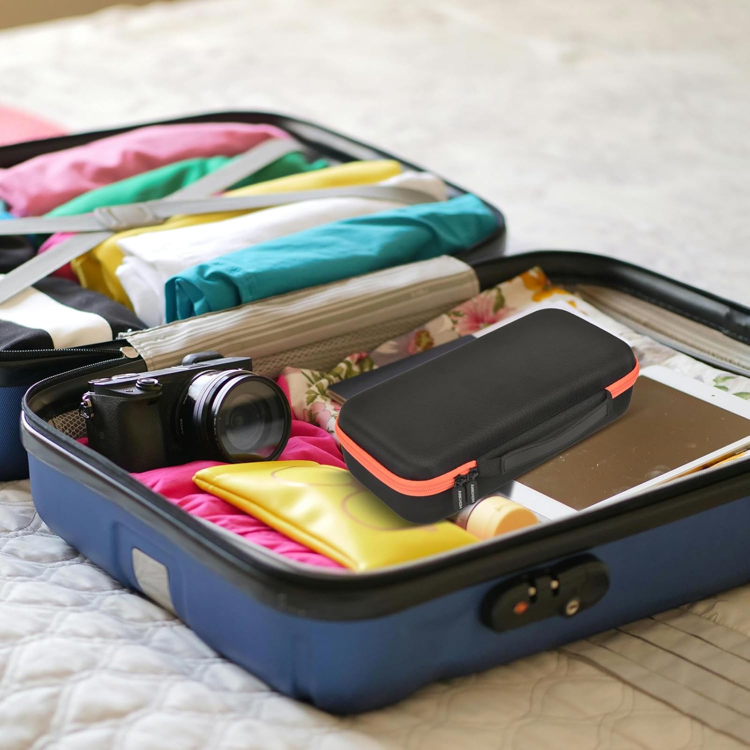 Wireless Microphone Case for JBL Wireless Two Microphone System for for JBL Partybox DIY - Sized Mic Case Fits from 8.25-10.5In Handheld Dual Mic, Recivers, Audio Cable, Power Cord-Orange(Box Only) - Image 7