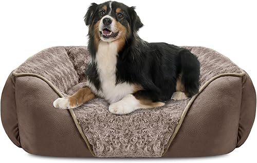 Miniatura 25 de INVENHO Cama extragrande para perros grandes, medianos y pequeños, rectangular, lavable, ortopédica, suave y relajante, duradera para mascotas, con
