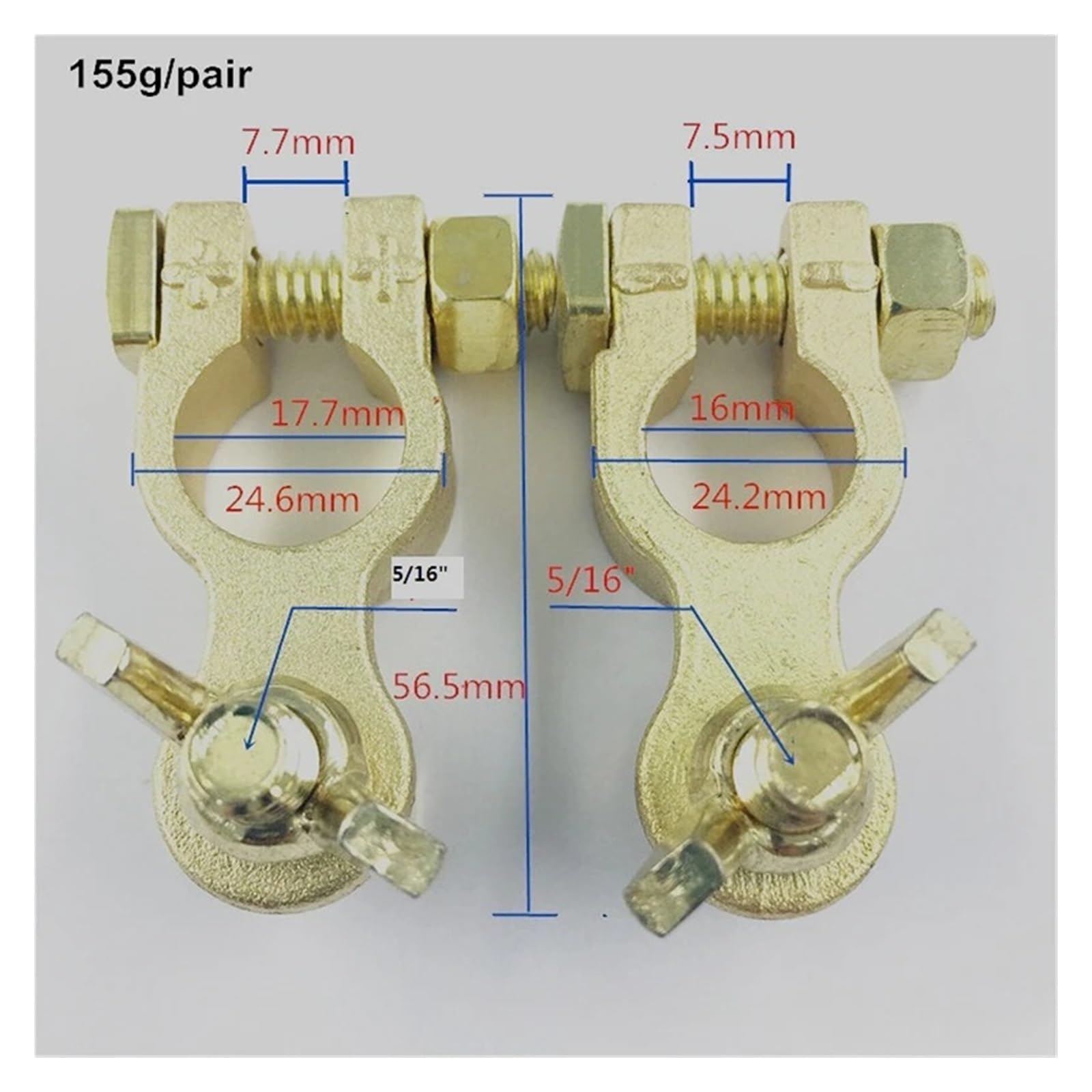 Connettore per morsetto terminale batteria YC-103 Morsetto batteria in ottone Connettore batteria for auto Testa scheda batteria for auto for tutte le batterie for auto