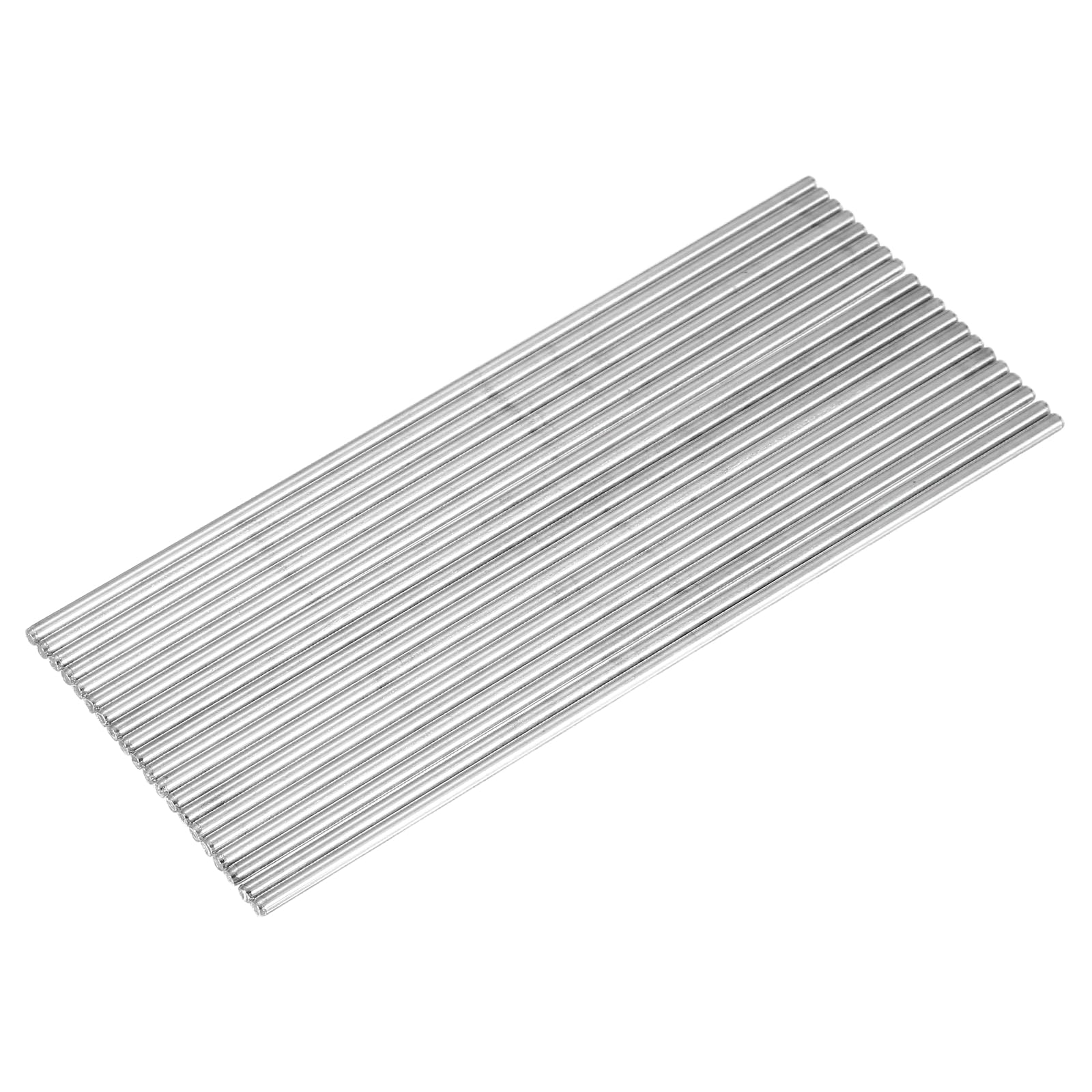 sourcing map 20pcs 3mmx150mm Toys Shaft Round Rod Axles Drive Shaft Silver — image 1