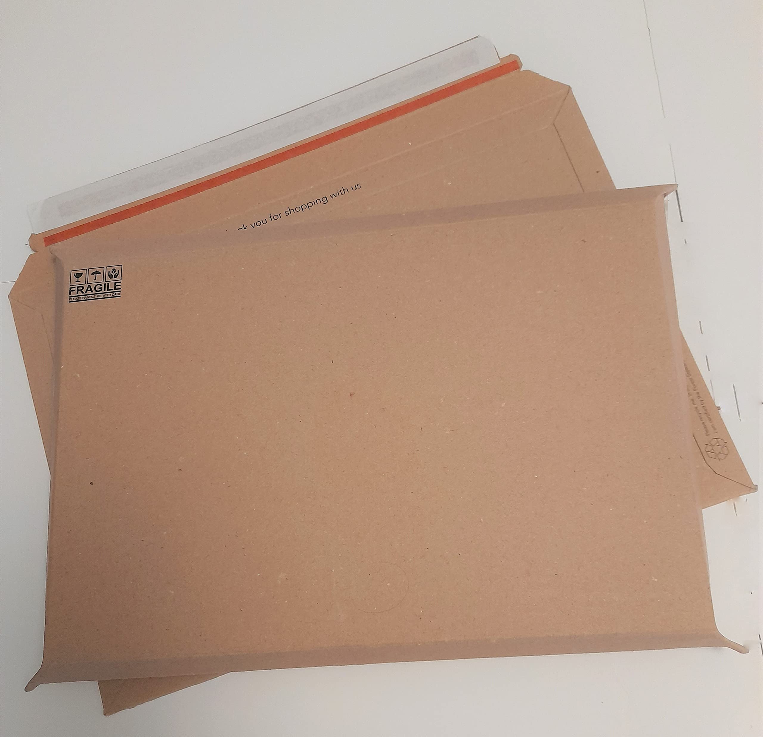 Three x Strong All Board Large Letter Size ENVELOPES/MAILERS - Size 35.2cm x 24.9cm (13.8" x 9.8"), Buff, A3