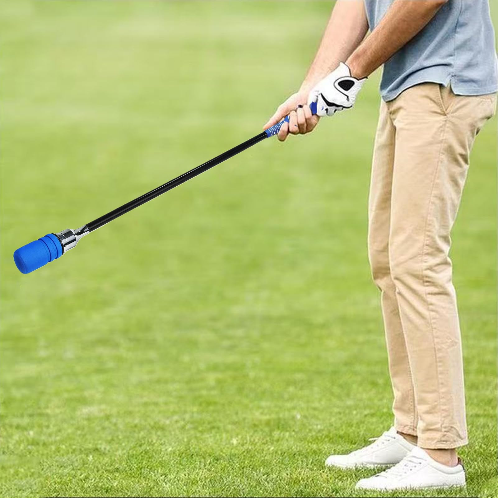 Swing Golf Correzione Posizione Mano Portatile E Feedback Sonoro | Bastone Da Pratica E Riscaldamento Golf Per Palestra, Outdoor, Indoor, Giardino, Campo E Fitness