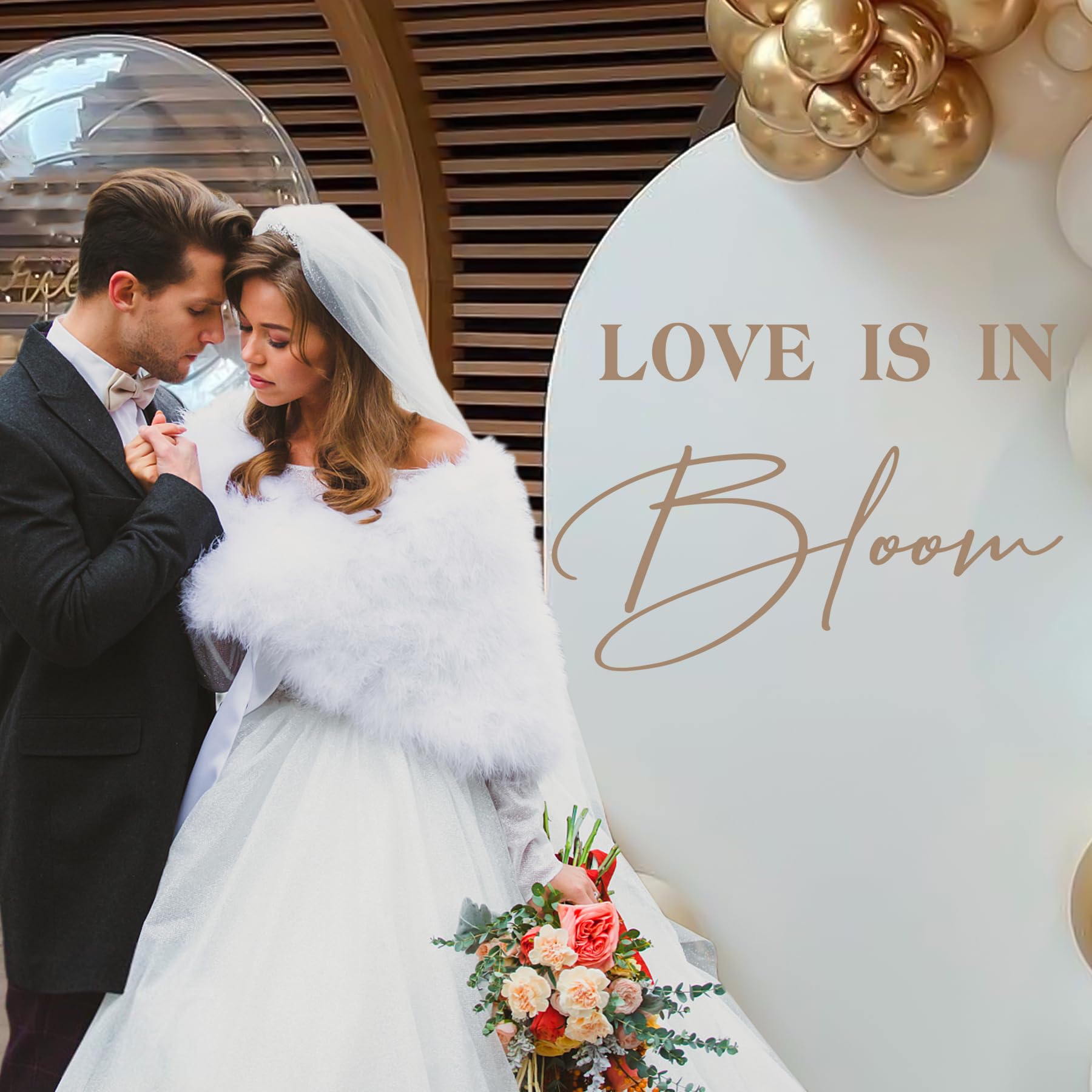 Amazon.com: Love is in Bloom Bridal Shower Decal Sign - Love is in Bloom  Bridal Shower Decorations, Bride to be Stickers Wedding Backdrop Letters  for Balloon Arch Wall Decals for Engagement Valentine