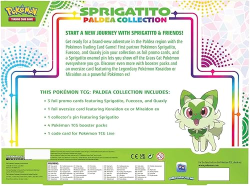 Miniatura 6 de Pokemon TCG Colección Paldea Pin - Sprigatito