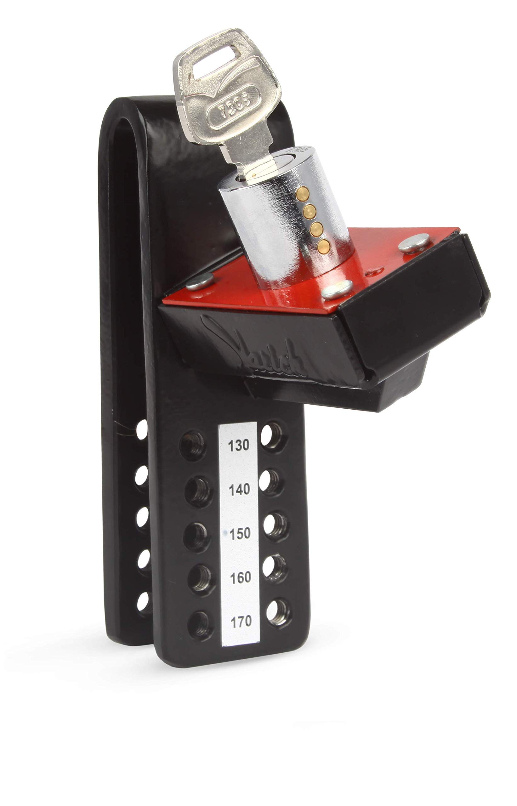 Yarich Steel Car Lock Painted Anti-Theft Clutch Key Lock(Black,Red)