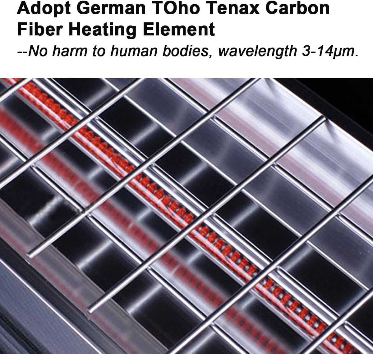 INTBUYING 220V Paint Booth Heater Baking Infrared Paint Curing Lamp with 2 Tubes 2000W