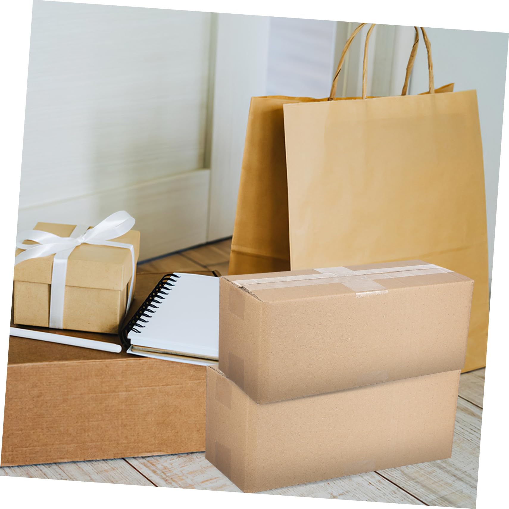 Cabilock 10 piezas Cajas de Cartón Corrugado para Envío Resistentes y Fáciles de Montar Embalaje Versátil para Negocios Pequeños y Almacenamiento Seguro