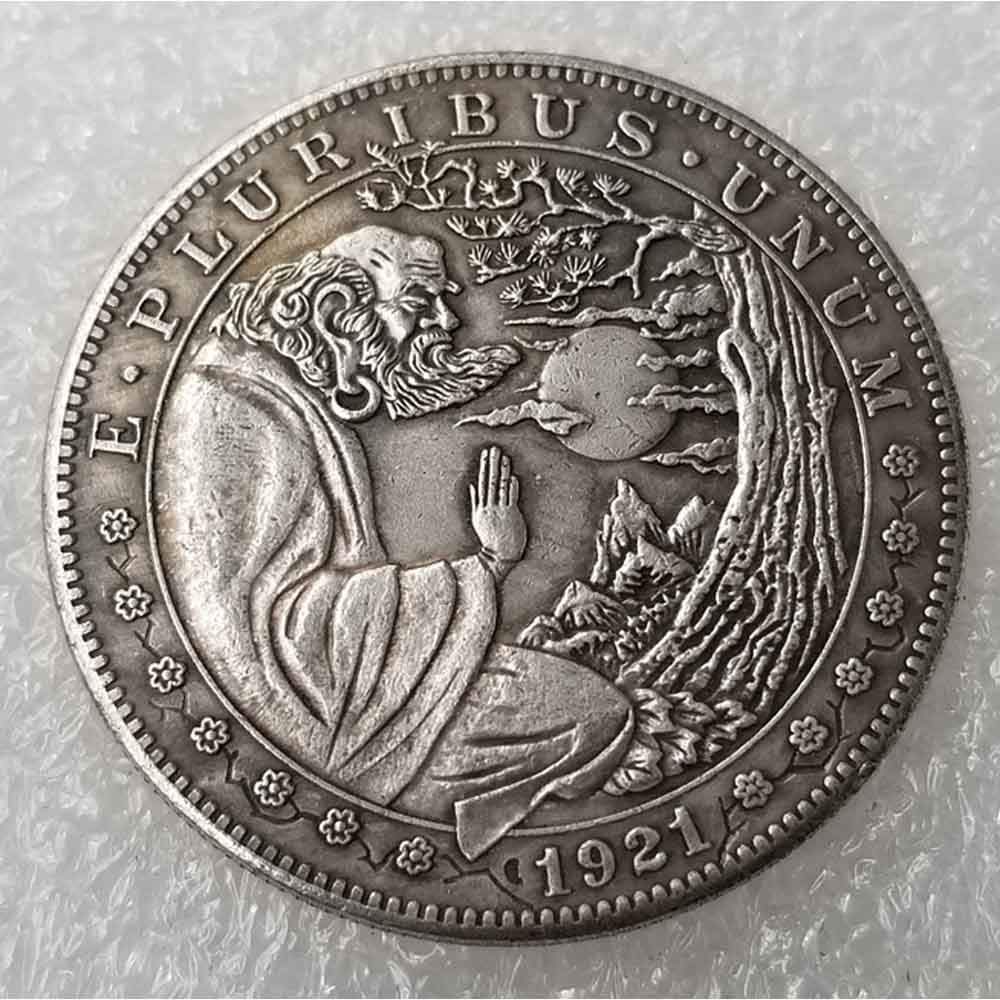 YunBest Best Morgan US Dollars - Hobo Nickel Coin -1921 Coin Collecting-US Dollar USA Old Morgan Dollar BestShop