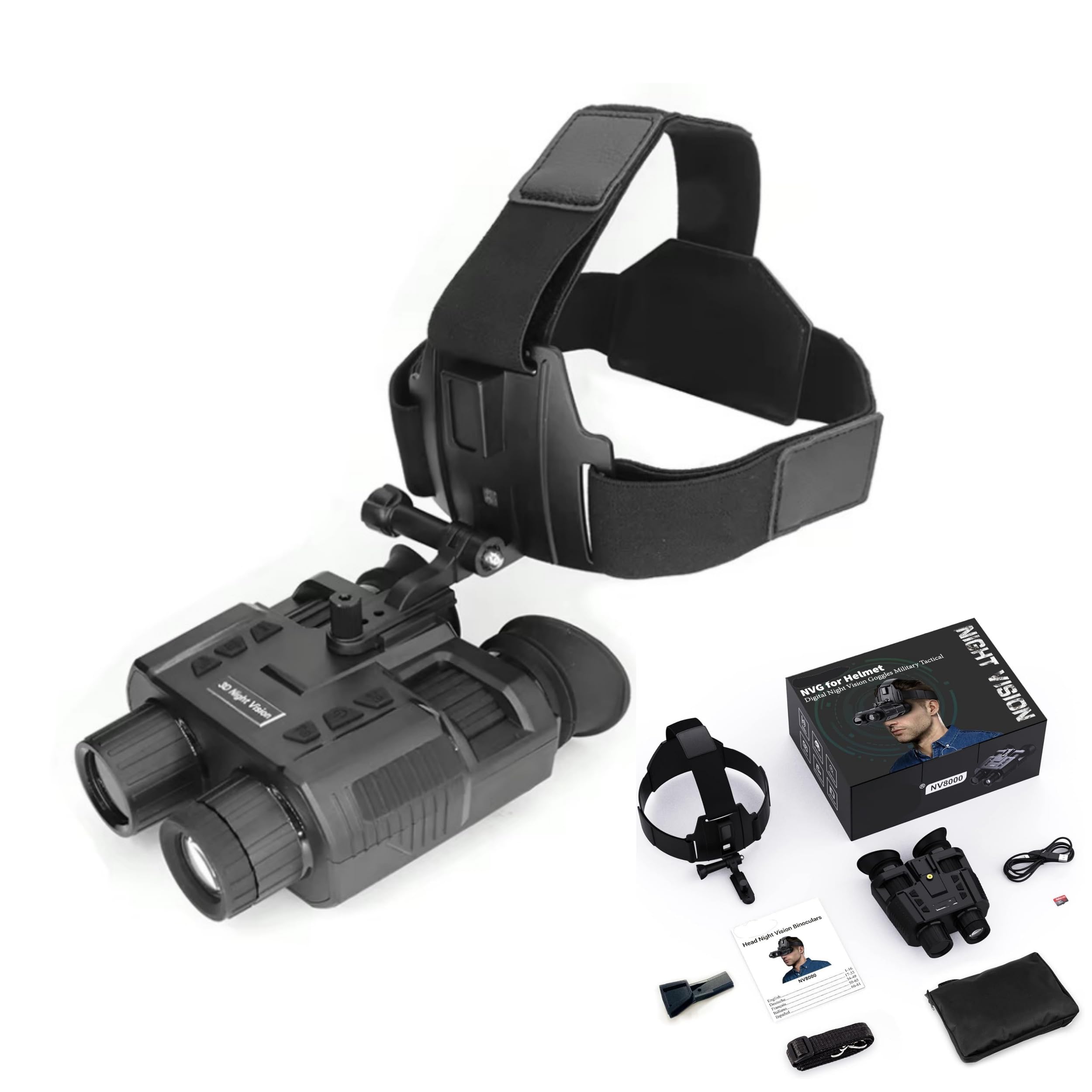 Amazon.co.jp: ZVTU ヘッドマウント型暗視ゴーグル ナイトビジョン