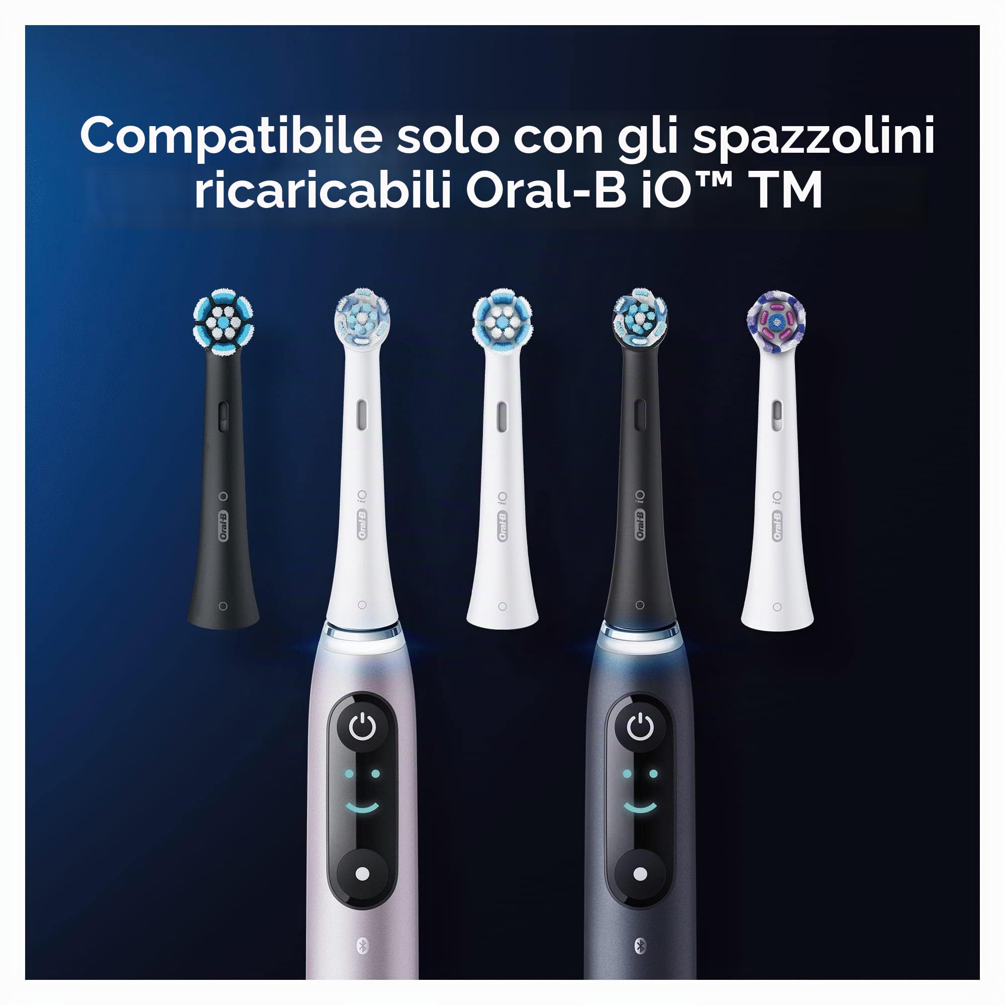 Oral-B Io Ultimate Clean Testina di Ricambio Nera per Spazzolino Elettrico, Confezione da 6 & Io Gentle Care Testina Per Spazzolino Elettrico, Confezione Da 6, ‎25.1 x 17.2 x 2.2 cm; 63.47 grammi