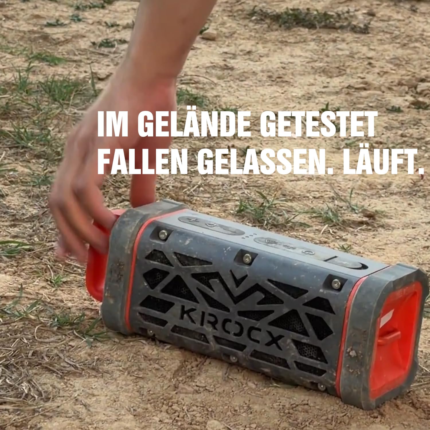 TRAVOR Aluminium Bluetooth Lautsprecher mit Magnet für Reise & Camping | TWS & Bass Boost für Camp, Garten BBQ & Outdoor-Momente, IP68 für Regen, Staub & Schmutz, 25 Std. Akku für Reise & Wasser
