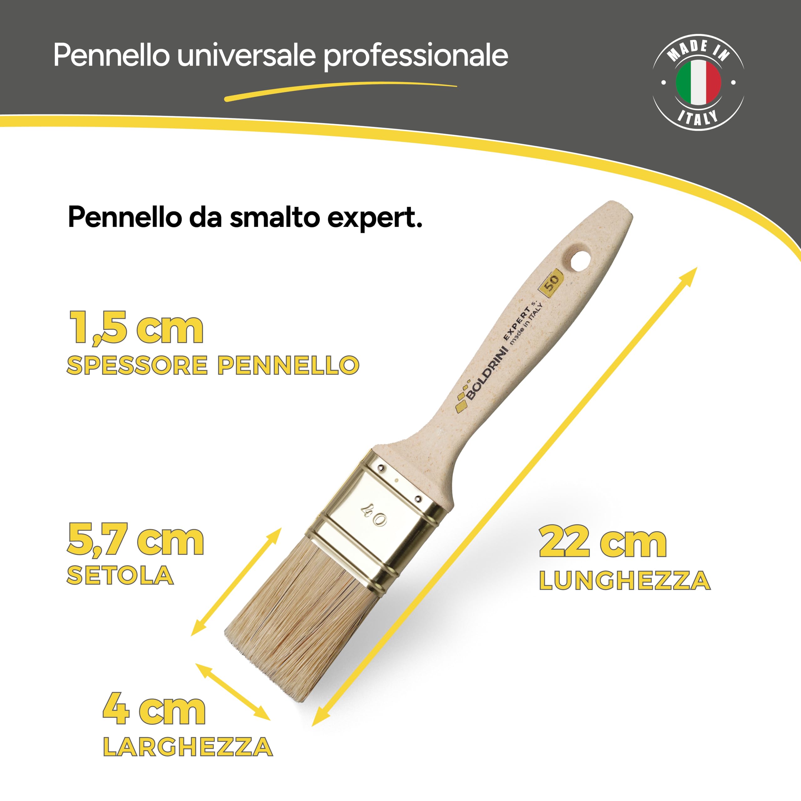 Cottam | Brocha Para Pintura Cottam Con Punta Plana De Fibra Sintética - Foto 3