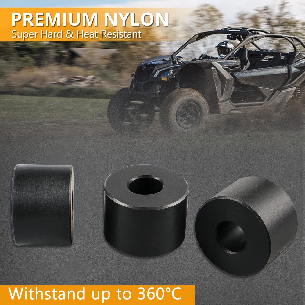 NICECNC Kit de Rodillos de Rinoceronte de Embrague impulsado Negro Compatible with Can Am Maverick x3 RR Maverick X3 MAX R 4x4 XDS XMR XRC XRS DS Turbo DPS