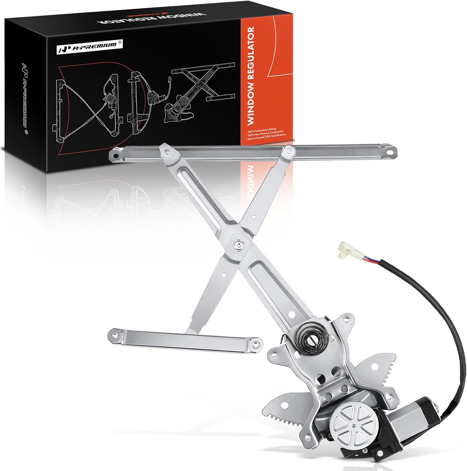 A-Premium Power Window Regulator with Motor Compatible with Toyota Tundra 2001-2006 Standard Cab/Extended Cab Pickup Only Front Left Driver Side