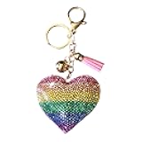 Popfizzy Rhinestone Keychain Accessories for Women, Car Keys Charms, Bling Keychain, Cute Purse Charms for Handbags