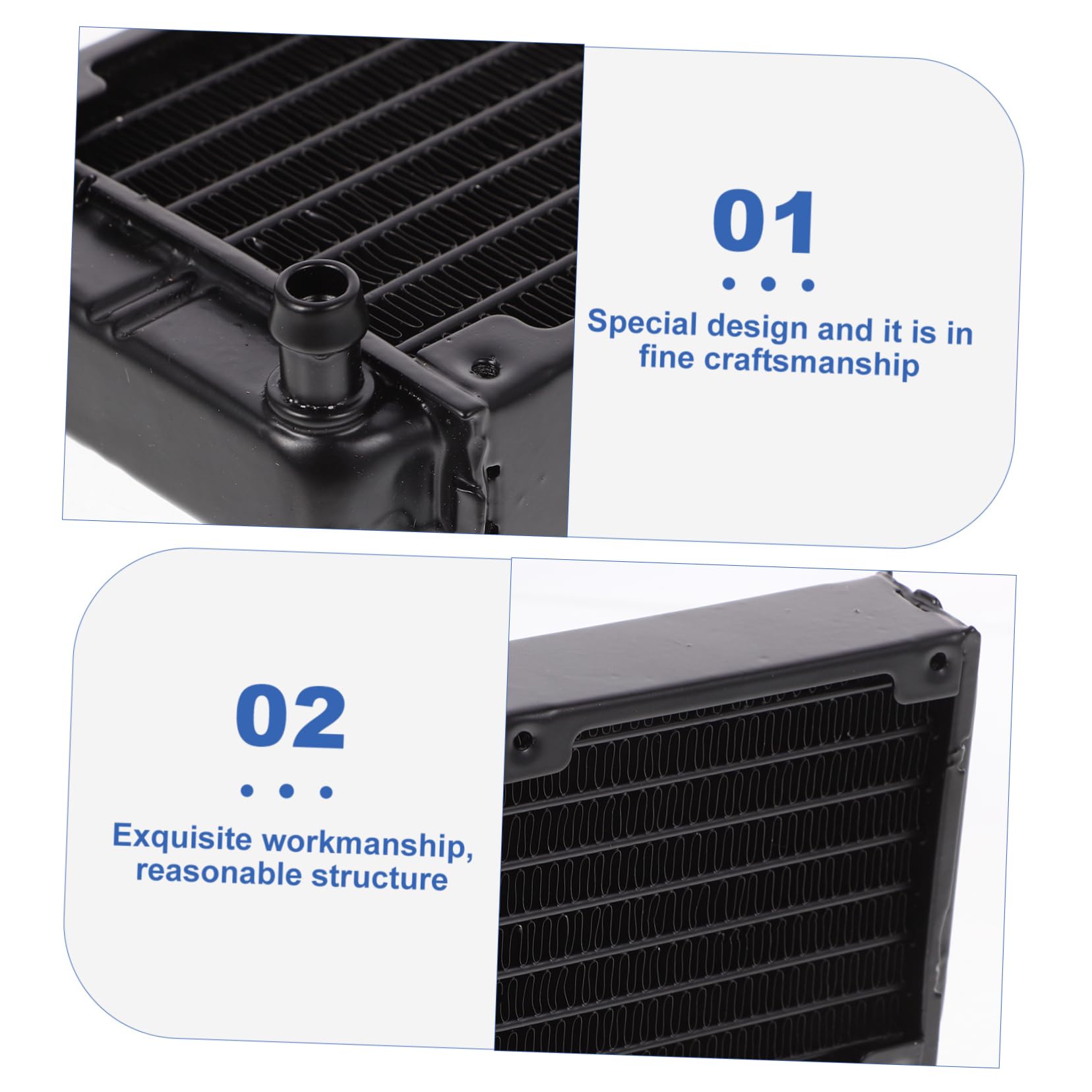 jojofuny 3pièces Refroidisseur Eau Pour Ordinateur Radiateur De Dissipation Thermique Pour Pc Supérieure Et Durabilité Pour Équipements Informatiques Et