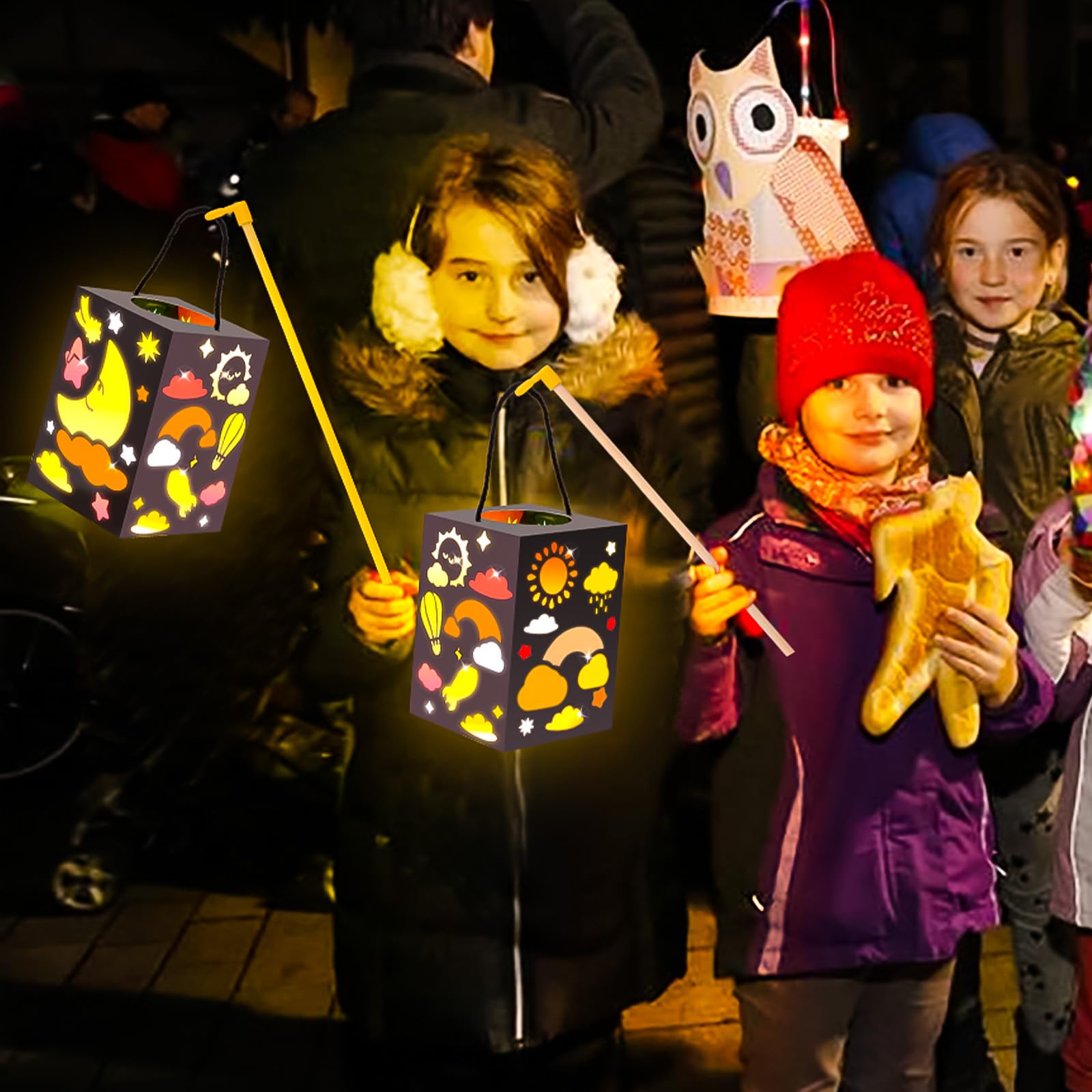 Herenear 3 Pièces De Défilé De Lanternes, Lanterne à Bricoler Soi-même