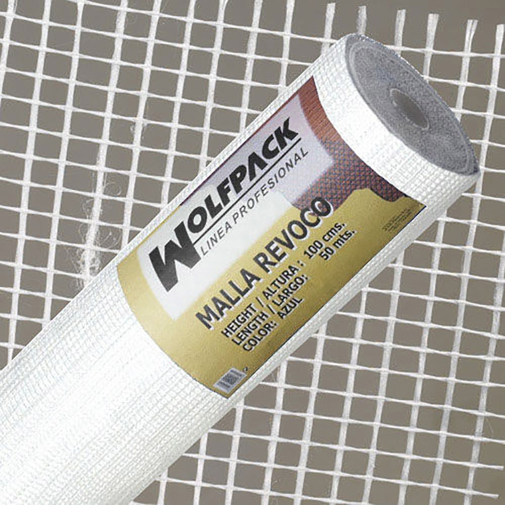 Malla Revoco Blanca Rollo 50 mt. x 1metro / 4 x 4,​5 mm.