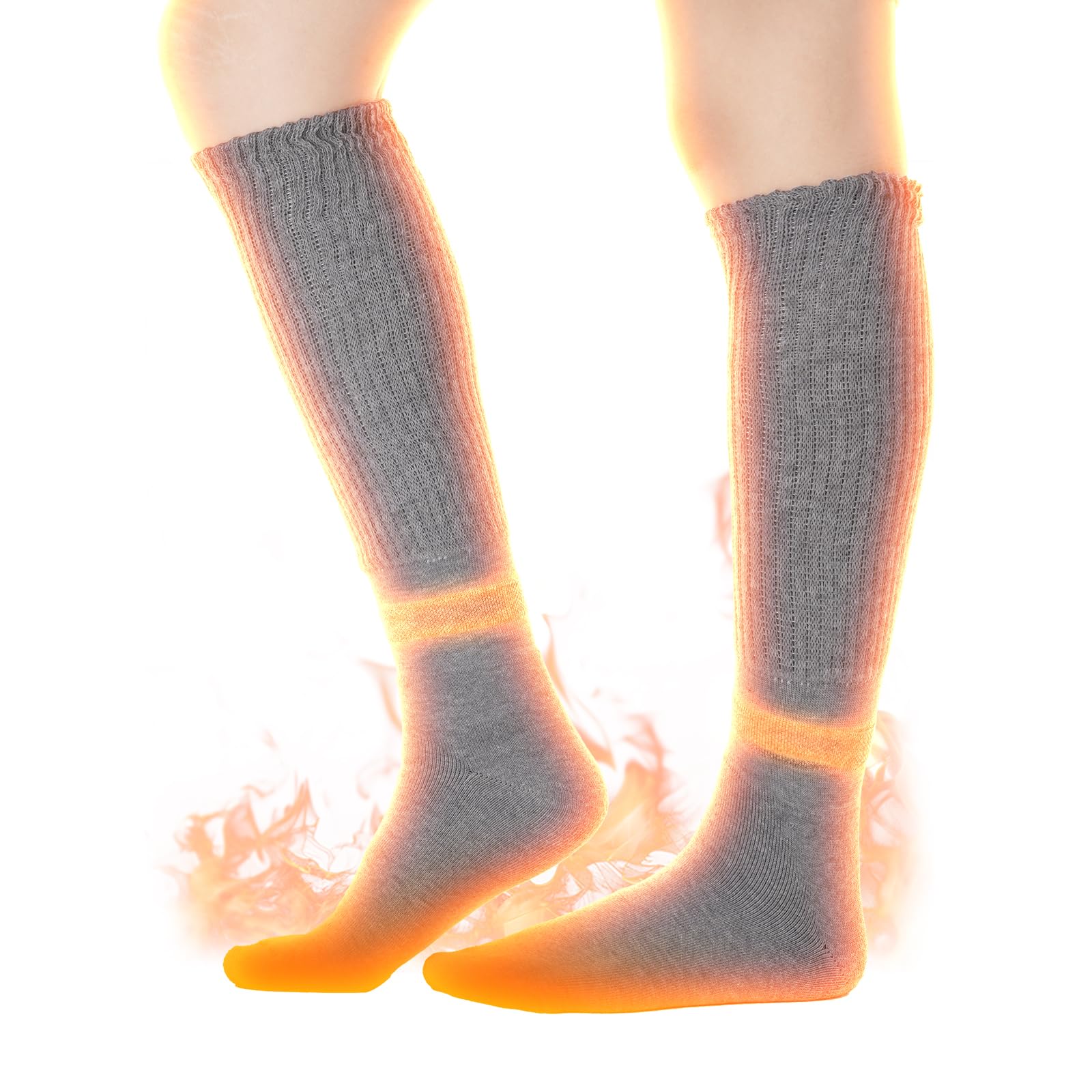 COMEDYKING あったか靴下（23-25cm・グレー）