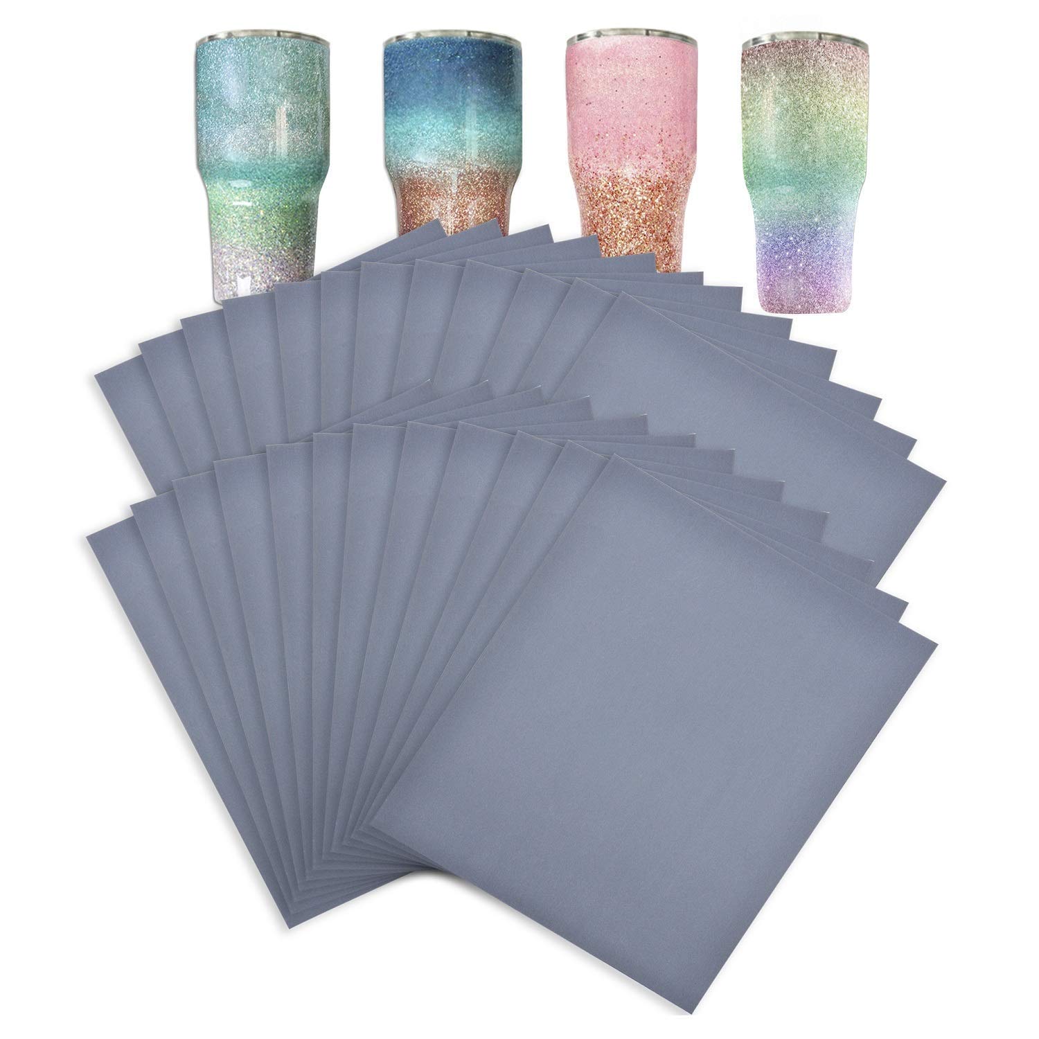 Yaromo 24 Pieces Epoxy Sanding Papers, Waterproof Epoxy Polishing Papers Superfine Epoxy Refinishing Papers for Making Glitter Tumbler Cups, Crafts Tumbler