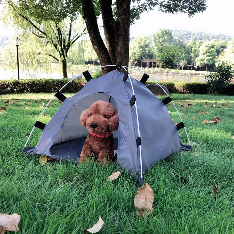 review Portable Cat Houses for Indoor Outdoor Cat Tent for Cats and Small Dogs, Cat Bed Cave Cage, Foldable Cat Houses & Condos, Weatherproof Outdoor Cat Shelter for Feral Cat,A