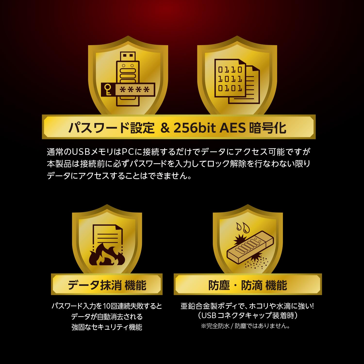 Amazon | センチュリー 「Lock U」 64GB パスワードボタン付き
