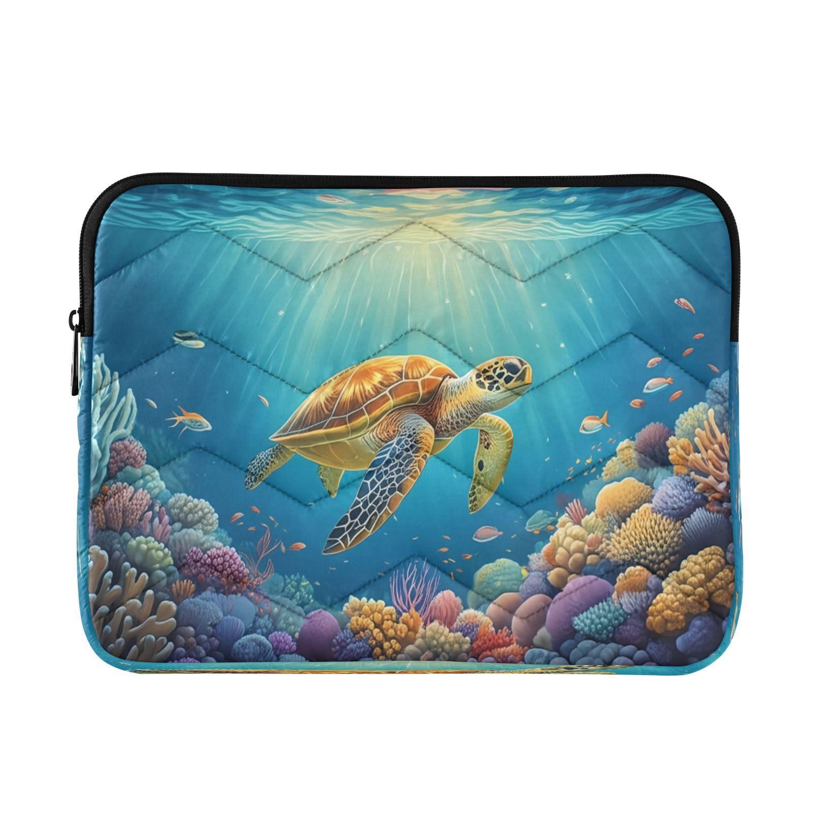 Coral Sea Turtle Blue 15-16 Inch Laptop Sleeve for Women Laptop Cases for Tablet
