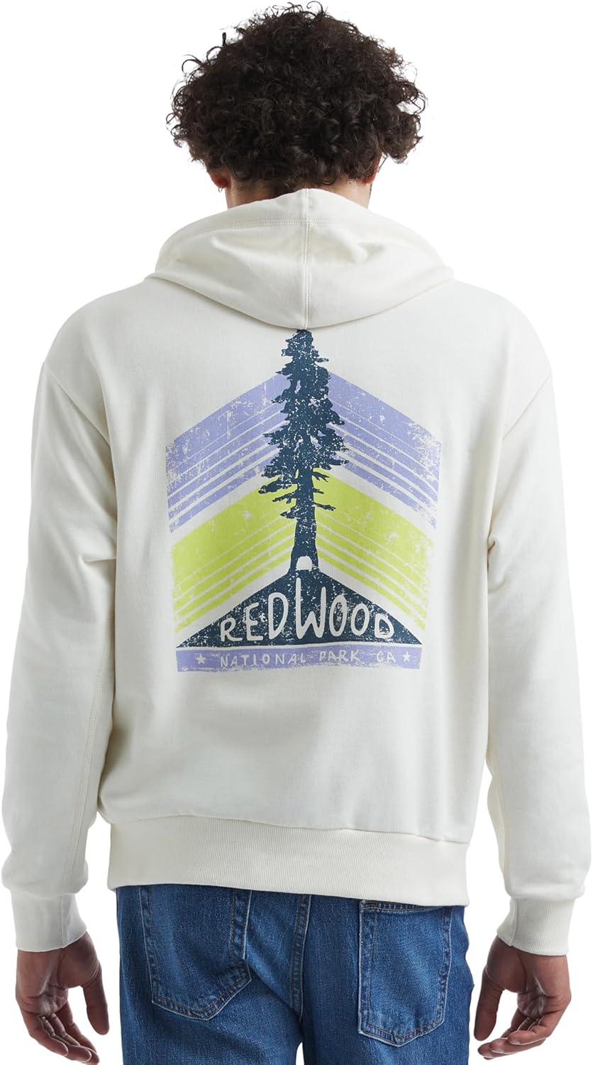 Hanes mens Explorer French Terry Hoodie, Lightweight Graphic Hooded Sweatshirt - Image 2