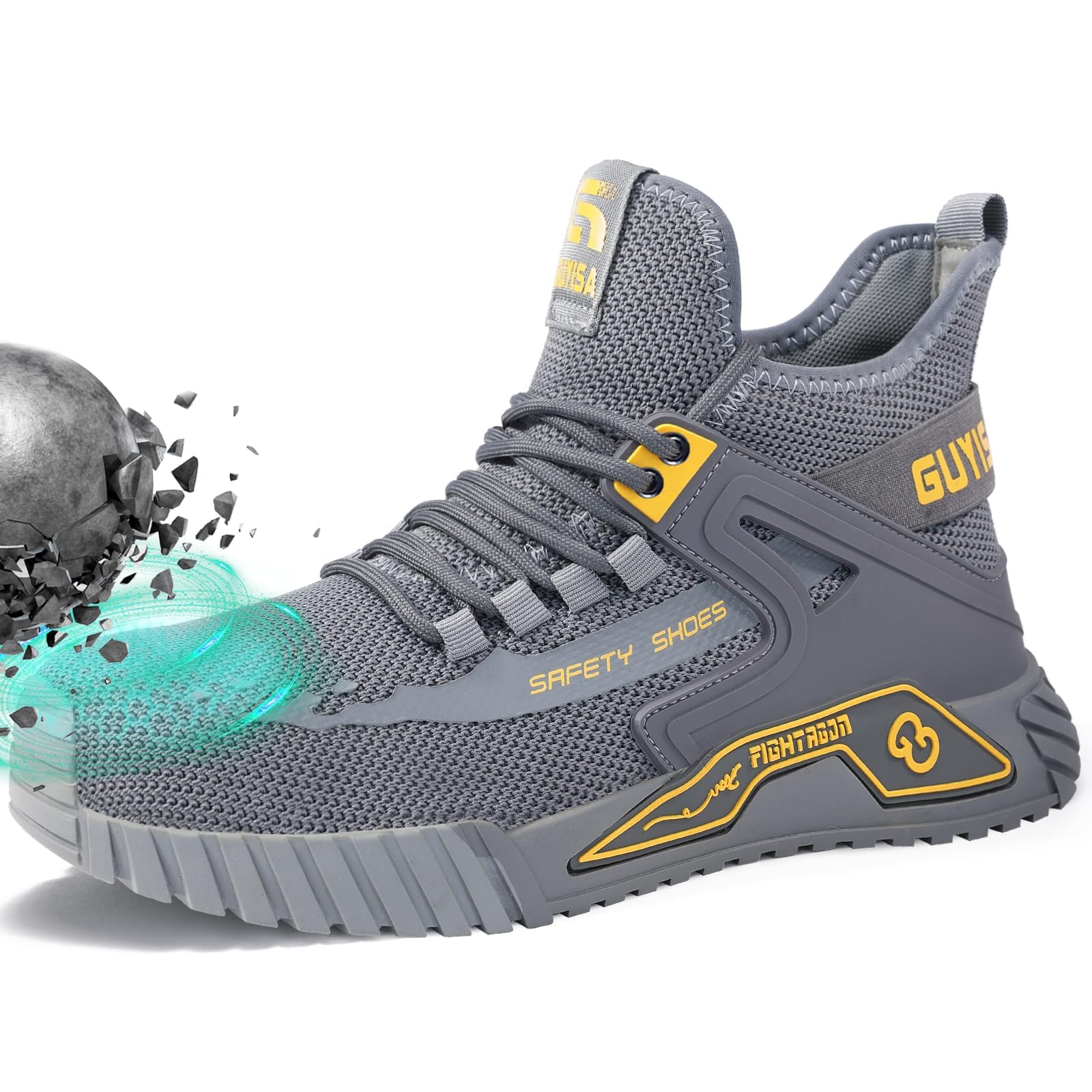 Steel Toe Shoes for Men Work Safety Industrial Protective Men’s Work Shoes for Construction Comfortable Lightweight Warehouse Factory