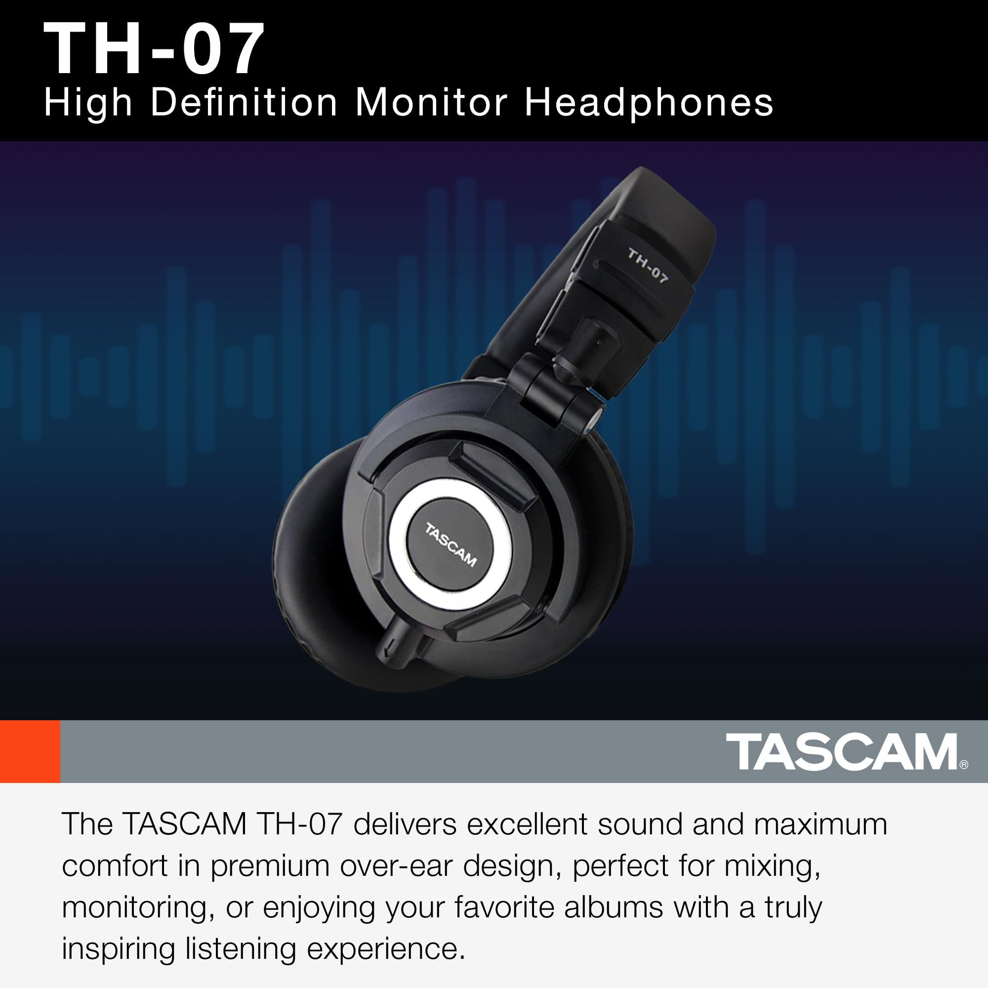 Amazon.com: Tascam TH-07 High Definition Studio Monitor Headphones