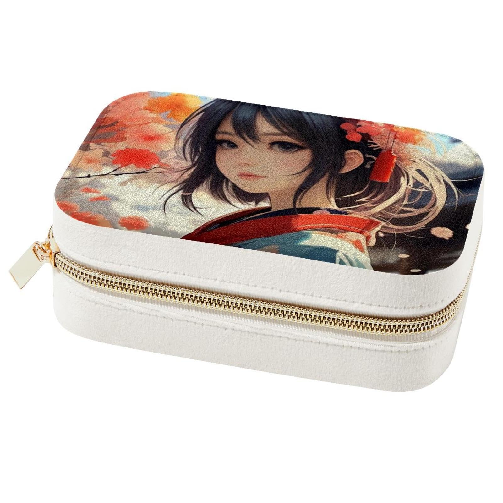 Boîte à bijoux de voyage manga résolvant le problème des colliers emmêlés