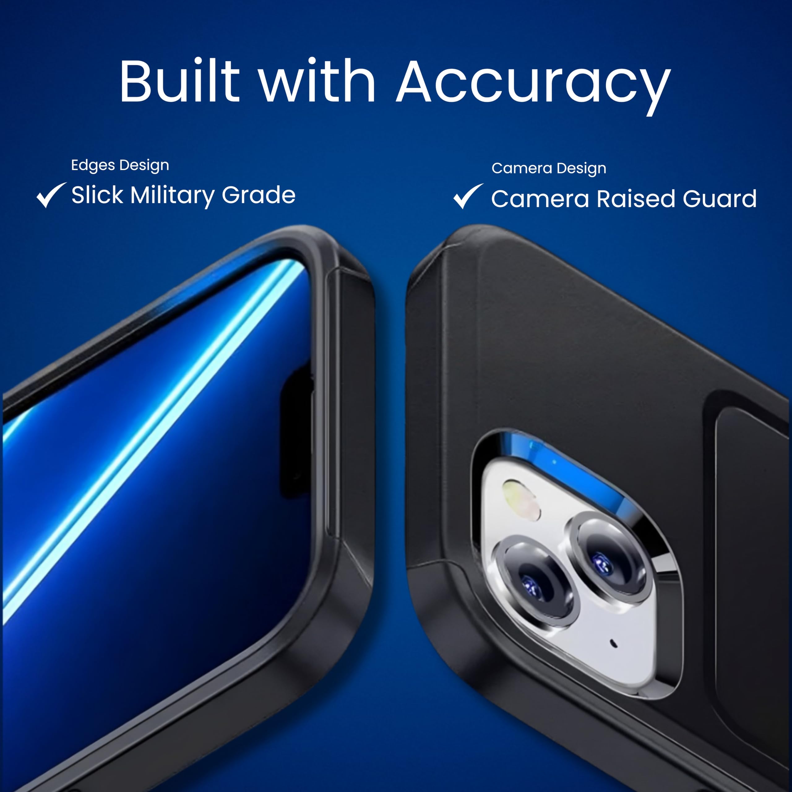 Amazon.com: Black Phone Case for iPhone 14 & iPhone 13 Case