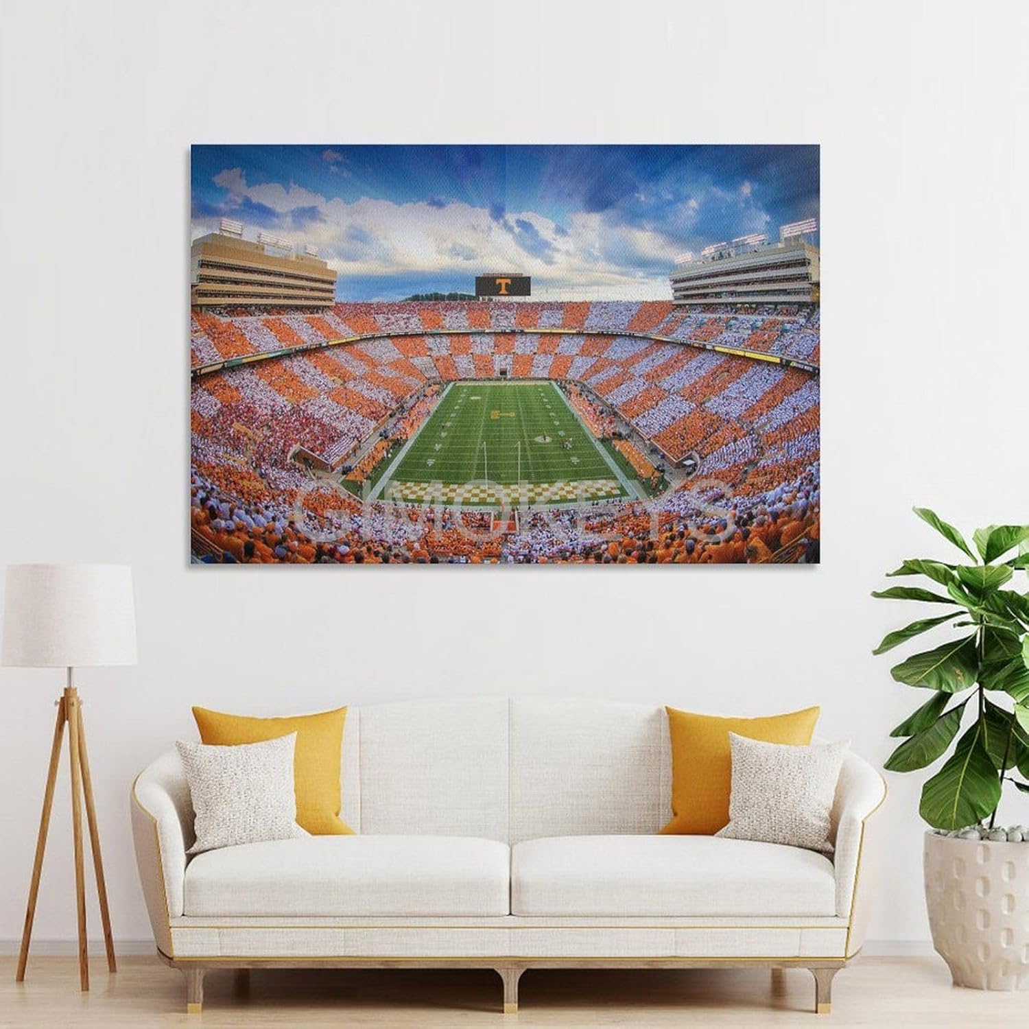 Neyland Stadium Canvas, American Football Neyland Stadium Poster, Tennessee Volunteers Wall Art Poster (5) Canvas Poster Wall Art Decor Print Picture Paintings for Living Room Bedroom Decoration Unfra