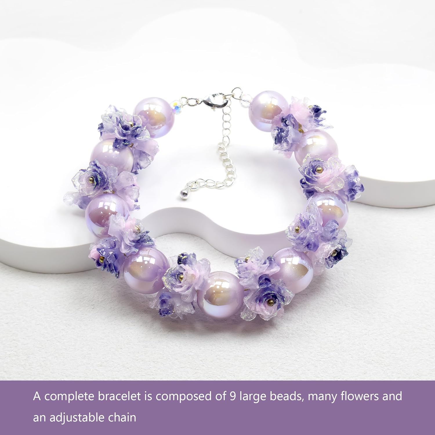 Beaded Bracelets for Women,Anxiety Healing bracelet for women,Dream Catcher of Life Bracelet,12 mm Beaded Adjustable bracelet, Gift box packaging Jewelry Gifts for Women - Image 2