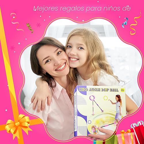 Miniatura 7 de Flooyes Pelota para saltar para niños, juguete de pelota de tobillo con contador, temporizador y calculadora de calorías, regalos de cumpleaños