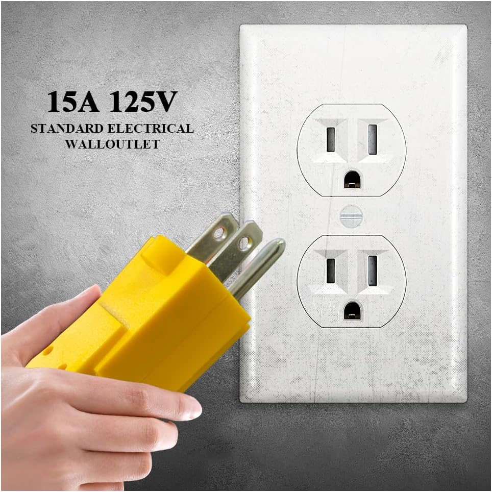 RV 30 Amp to 110 Adapter Power Cord 12 Inch-NEMA 5-15P to L5-30R 15 Amp to 30 Amp Male to Female RV Electrical Adapter with Twist Lock,Plug in 30amp RV/Camper into A 15 Amp Electrical Outlet,15A/125V
