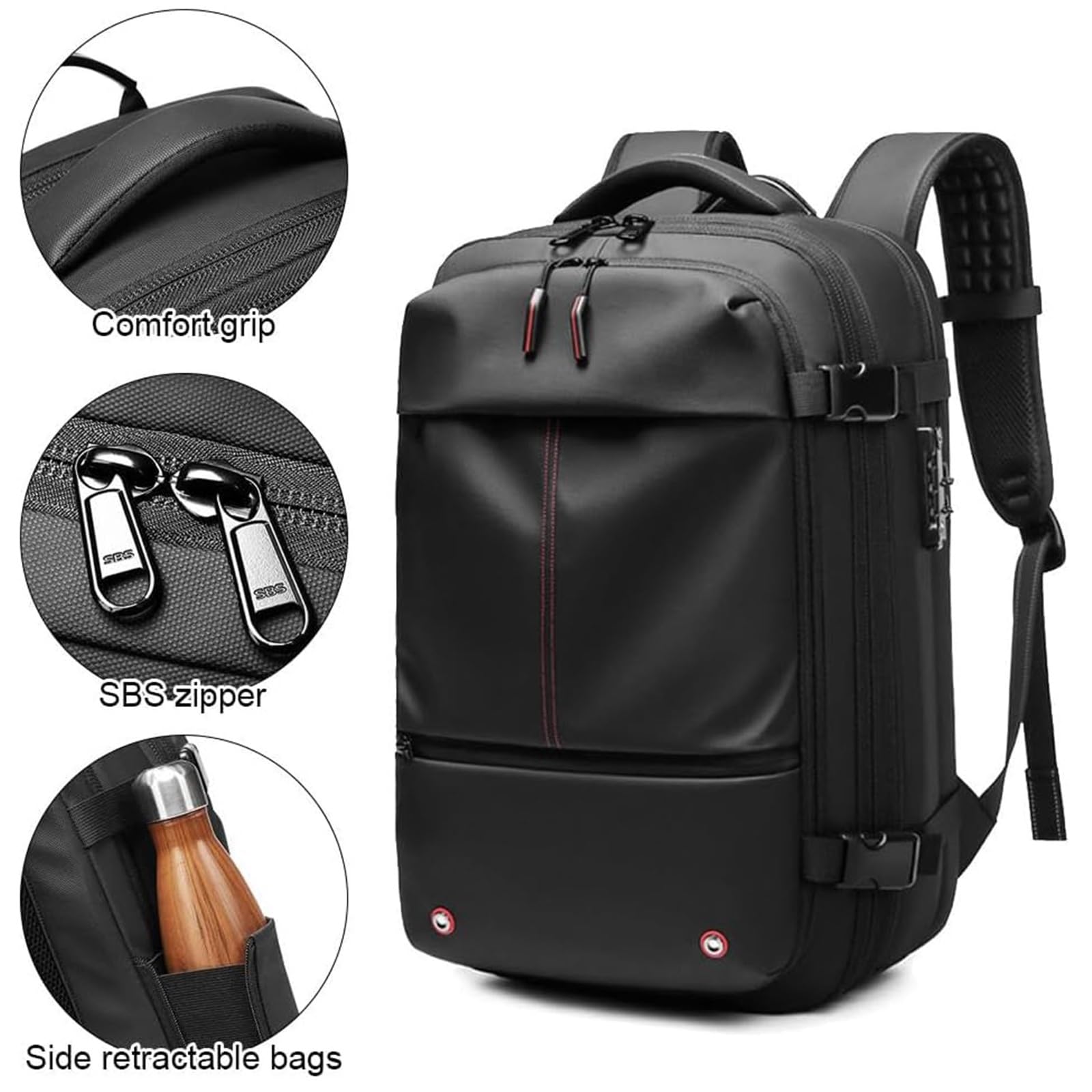 Vacpack Backpack, vacuum backpack, 60L Vacuum Compress Pack Expandable Backpack, Waterproof And Anti-Theft Travel(Gray,Without vacuum pump) : Home & Kitchen