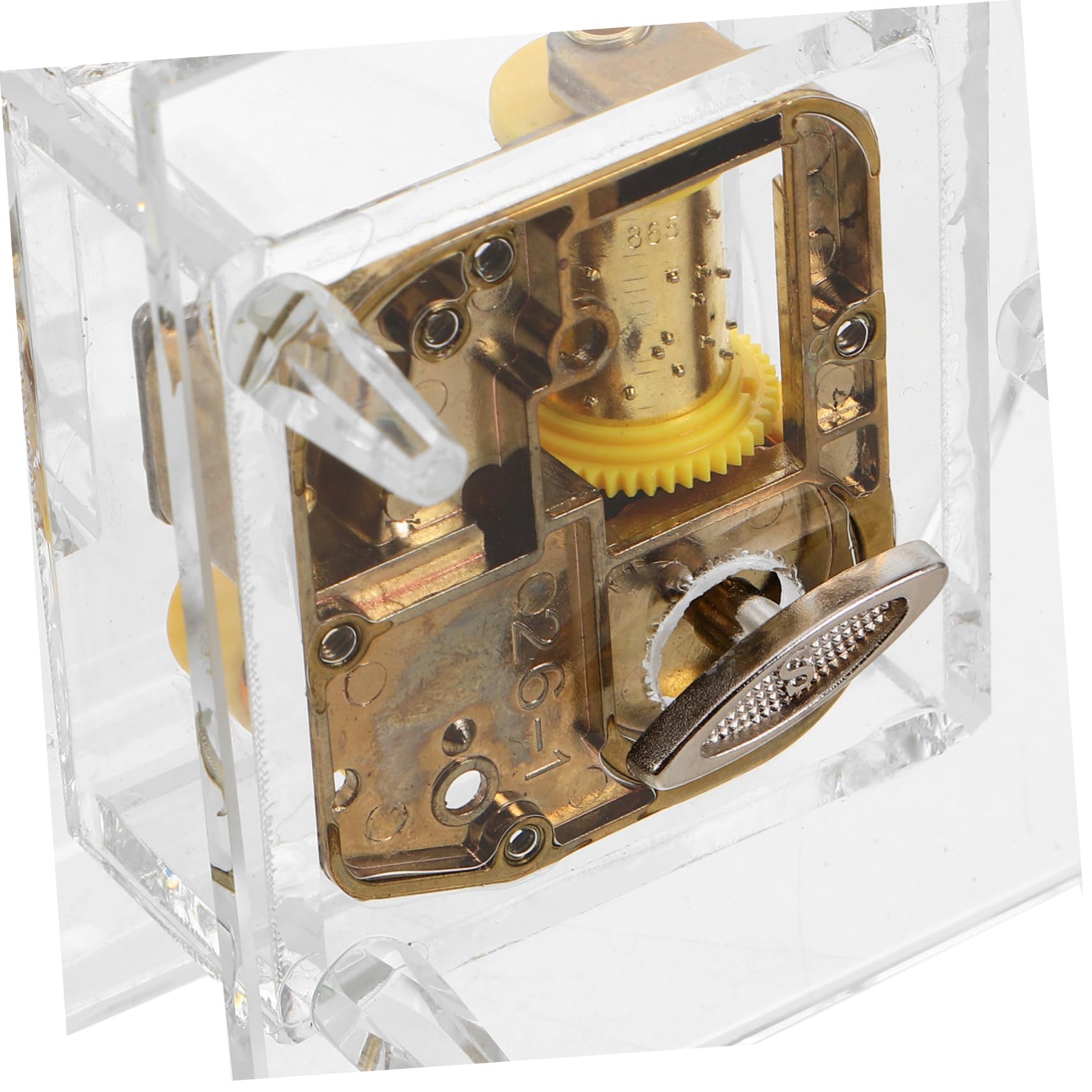 Toyvian Carillon in Vetro Forma di Pianoforte Miniatura Trasparente da Tavolo Decorazione per Interni Melodia Classica per Festival e Regali Speciali