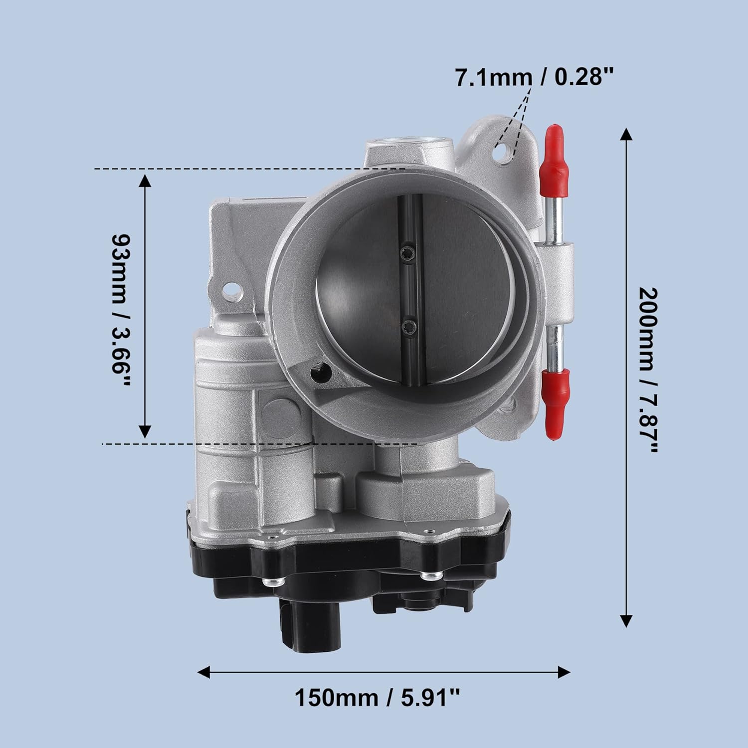 X AUTOHAUX Electronic Throttle Body Assembly with TPS Actuator for Cadillac Escalade for GMC Sierra Yukon 6.0L 12570800 12679525 217-2293