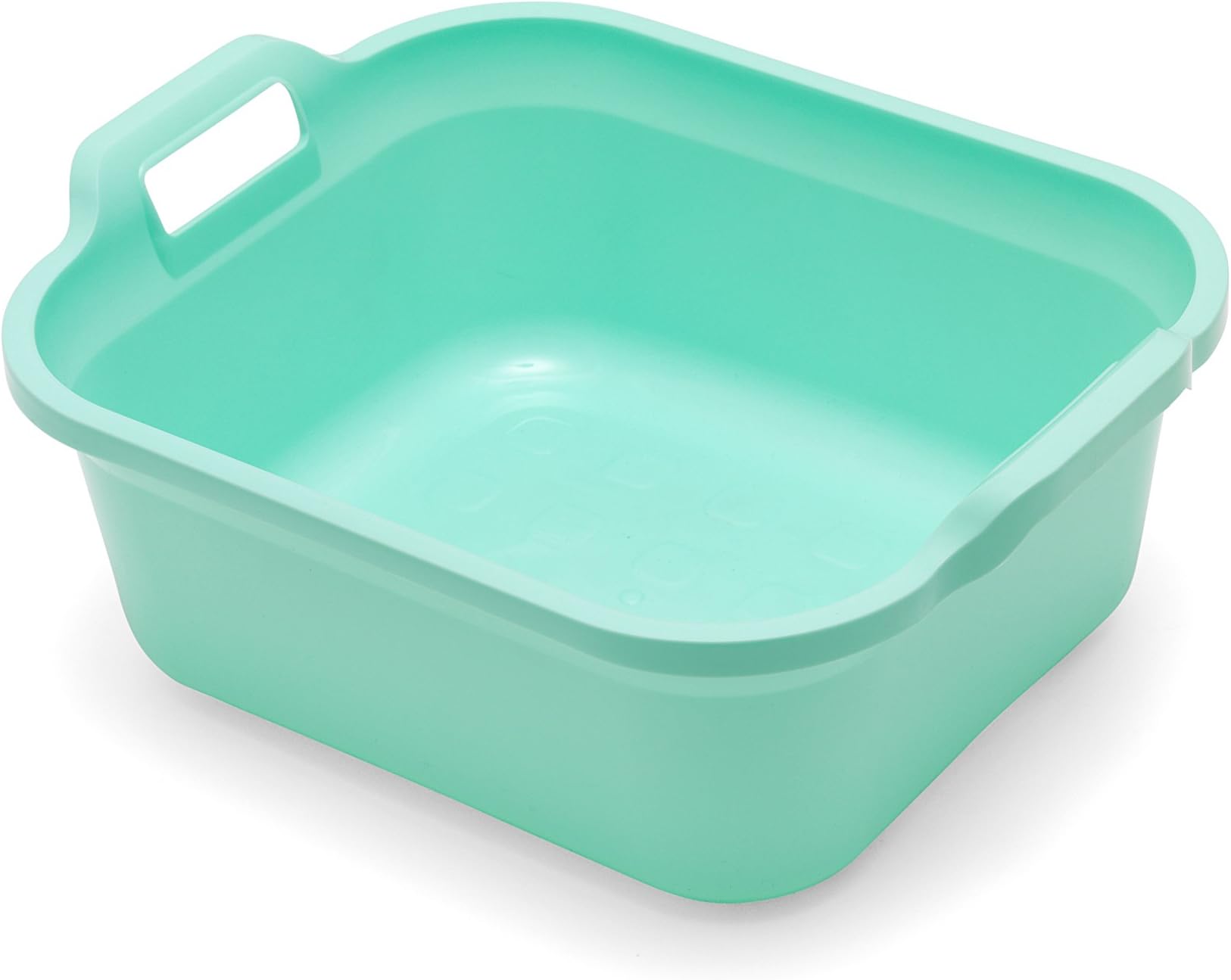 Addis Rectangular Washing Up Bowl with Handles, Blue Haze, 39 x 32 x 14 cm