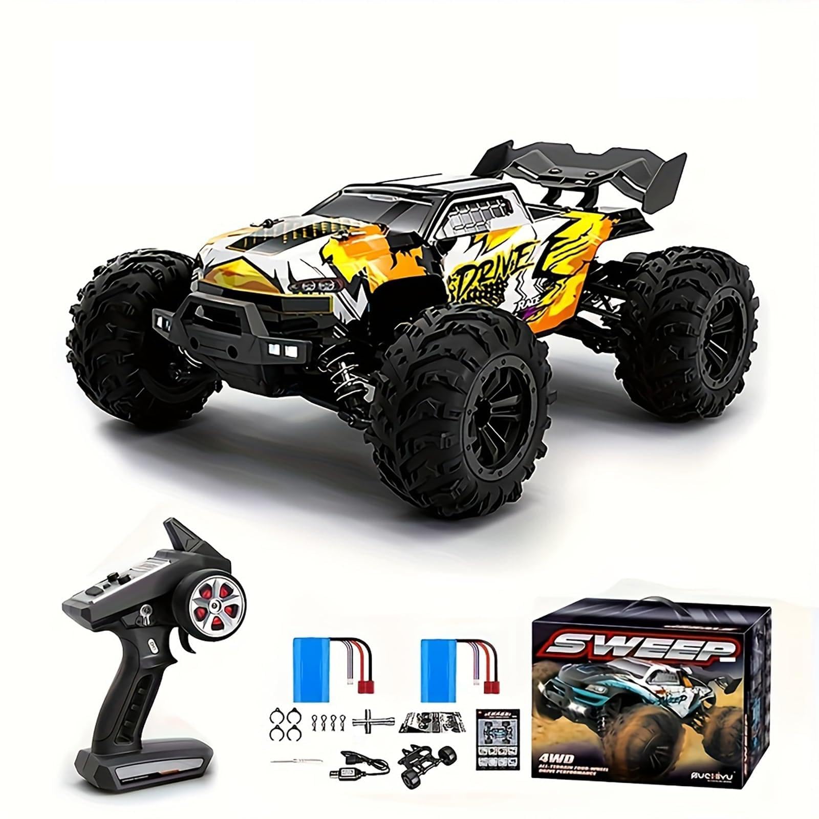 Amazon.com: JIKEFUN 1:16 Brushless Fast RC Cars for Adults Max