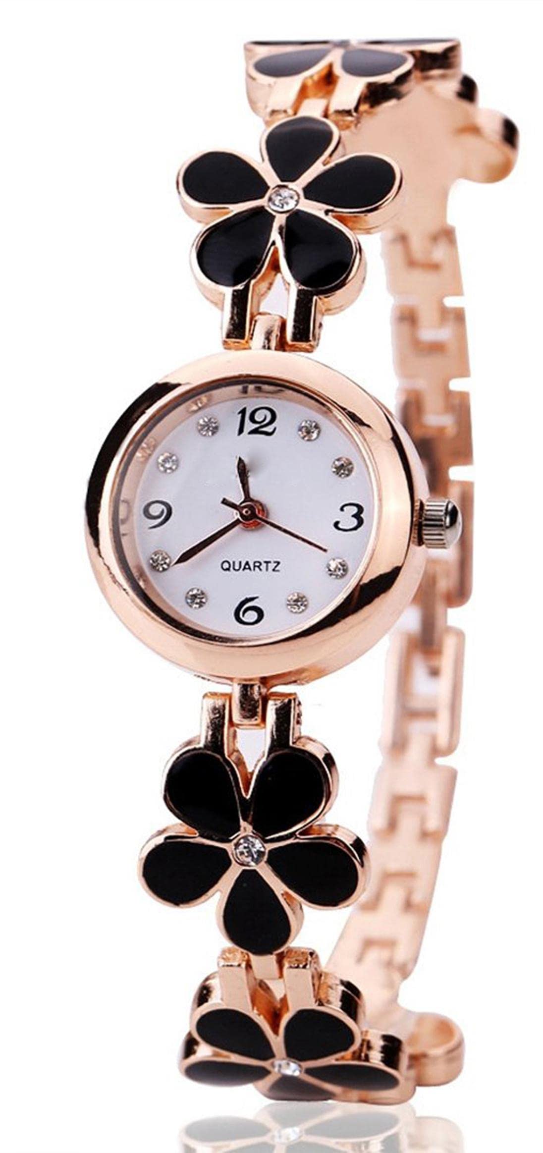 Five Petal Flower Watch for Women and Grils (White) (B0BGLSN6VK) Amazon Price History, Amazon Price Tracker