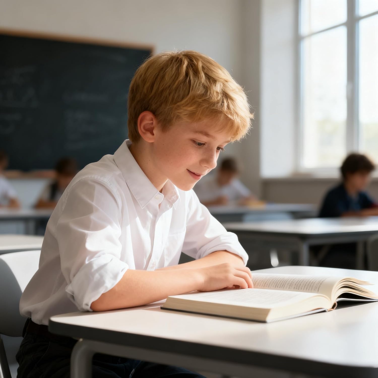 Bienzoe Boys Button Down Shirt: Kids School Uniform Long Sleeve Tops for Concert - Image 4